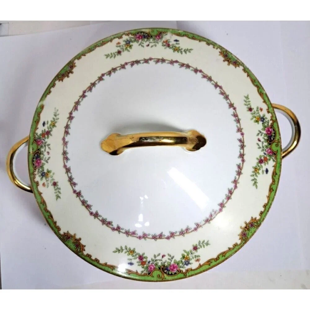 Vintage Noritake Nordich Round Covered Vegetable Serving Bowl